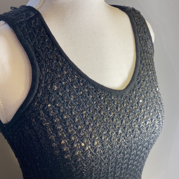 Bebe knitted high low tunic mesh chiffon - Picture 10 of 12